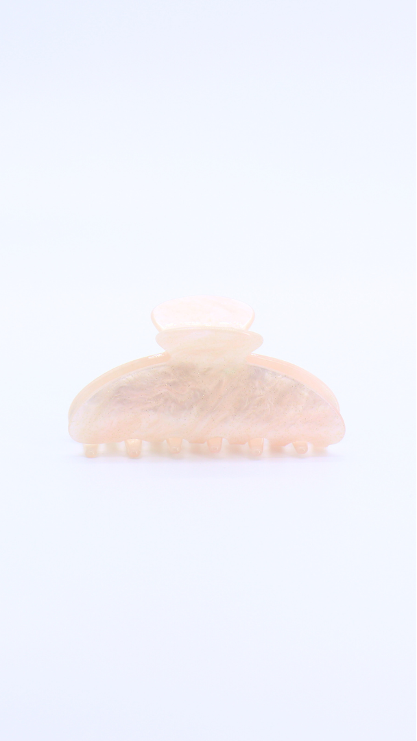 H ART Marble Hair Claw Clip Pink