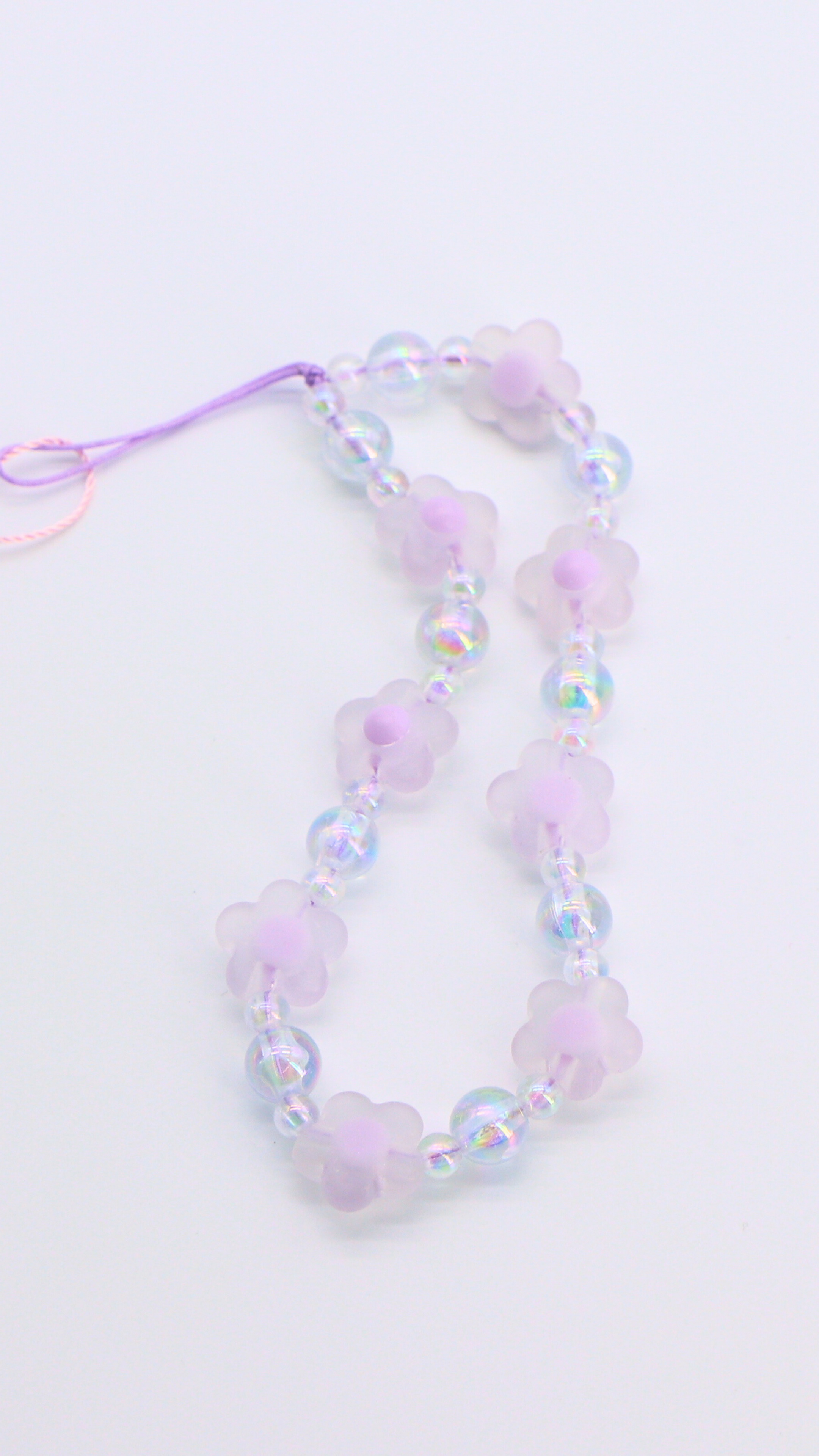 H ART Purple Blossom Phone Strap