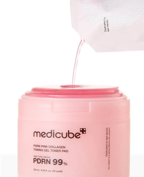 Medicube PDRN Pink Collagen Toning Gel Toner Pads (70 pads)